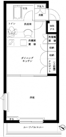 ルーブル祐天寺の間取り図
