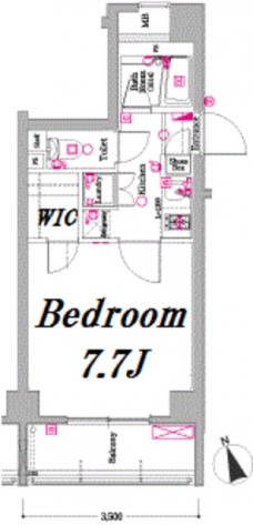 AXAS XEBEC板橋EASTの間取り図