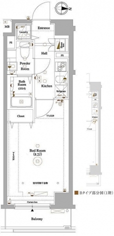 アクサス東京イーストガーデンの間取り図