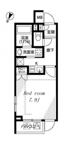 プレール・ドゥーク志村坂上の間取り図
