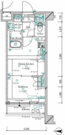 ガリシア新宿西落合IIの間取り図
