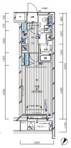 メインステージ新宿中井の間取り図