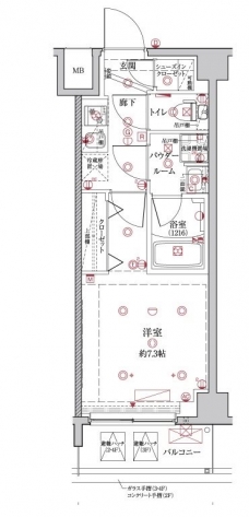 クレイシア板橋本町の間取り図
