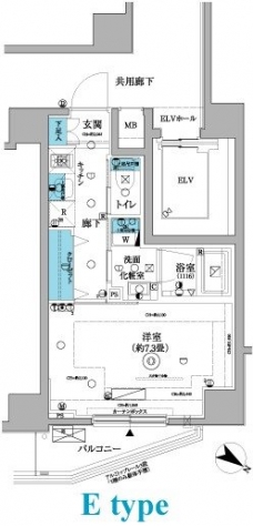 フェニシア三軒茶屋の間取り図