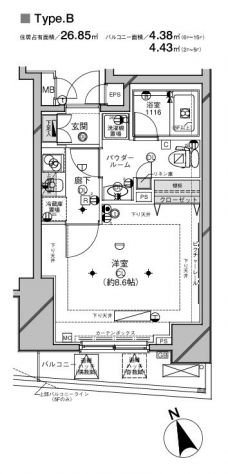 メインステージ西荻窪IIの間取り図