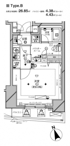 メインステージ西荻窪IIの間取り図