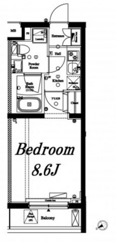 アクサス国分寺の間取り図