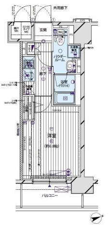 メインステージ蒲田Vの間取り図