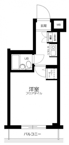 サンテミリオン中野富士見町駅前の間取り図