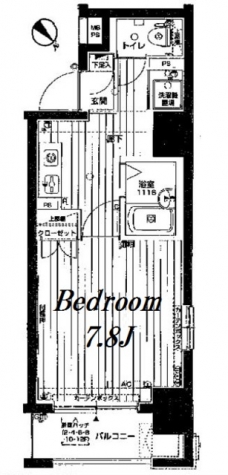 メインステージ門前仲町の間取り図