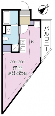 プラージュ白金台の間取り図