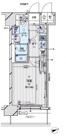 メインステージ蒲田Vの間取り図