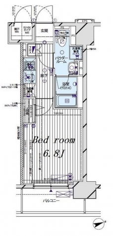 メインステージ蒲田Vの間取り図