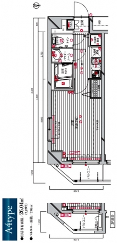 メインステージ蔵前の間取り図