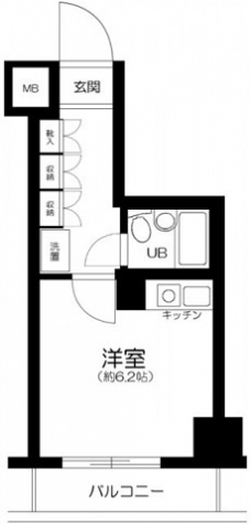 エクセリア新宿の間取り図