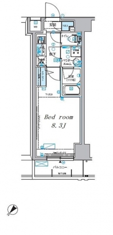 メインステージ小竹向原の間取り図