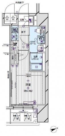 メインステージ蒲田Vの間取り図