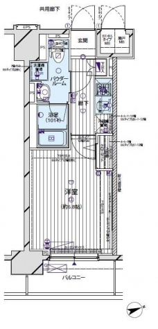 メインステージ蒲田Vの間取り図