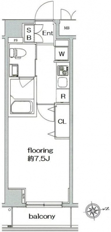 グランヴァン亀戸IIIの間取り図