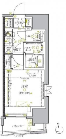 クレイシア板橋モデルノの間取り図