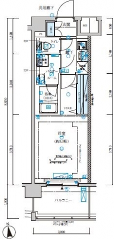 メインステージ浮間公園の間取り図