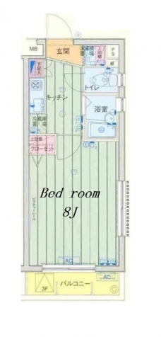 プレール高田馬場の間取り図