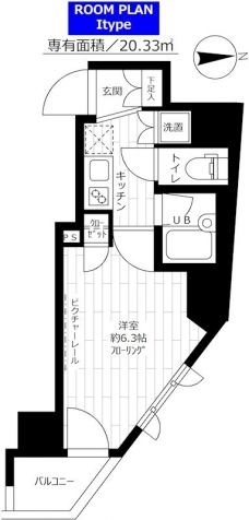 ステージファースト西新宿の間取り図