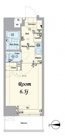 エクシム板橋区役所前の間取り図
