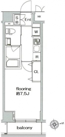 グランヴァン亀戸IIIの間取り図