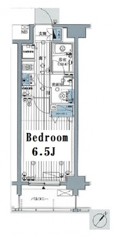 プレール・ドゥーク東京CANALの間取り図
