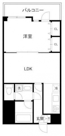 ワコーレ錦糸町マンションの間取り図