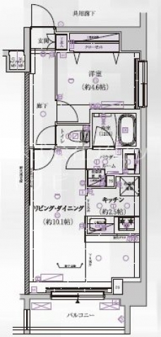 メインステージ菊川IIの間取り図