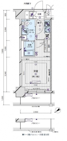 メインステージ亀戸の間取り図