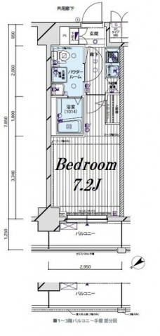 メインステージ亀戸の間取り図