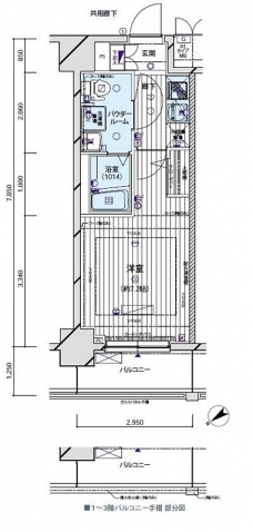 メインステージ亀戸の間取り図