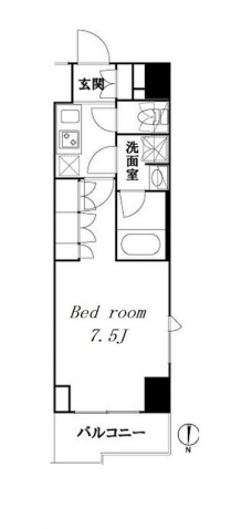 ルーブル池袋弐番館の間取り図