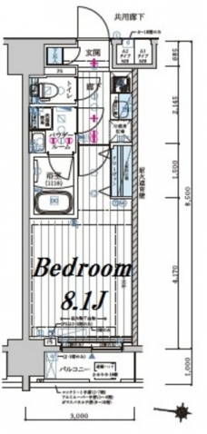 メインステージ森下IIの間取り図