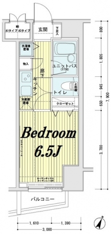 メインステージ東日本橋IIの間取り図