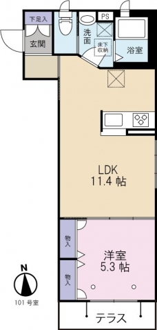 プレミアムコートの間取り図