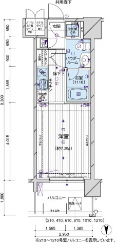 メインステージパーク大山の間取り図