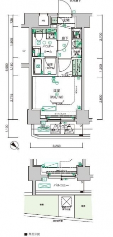 メインステージ立川IIの間取り図