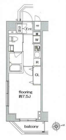 グランヴァン亀戸IIIの間取り図