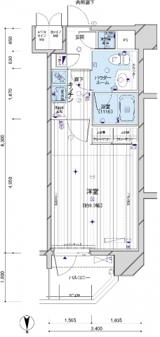メインステージパーク大山の間取り図