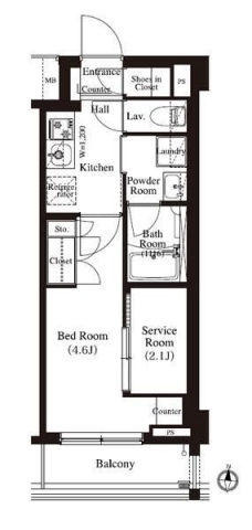 アーバンパーク住吉の間取り図
