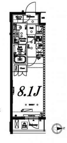 アクサス中野大和町の間取り図