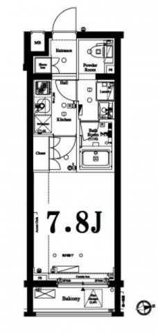 アクサス中野中央の間取り図