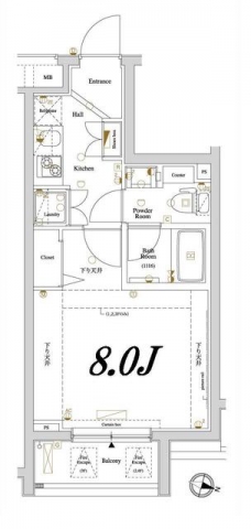 アクサス新宿の間取り図