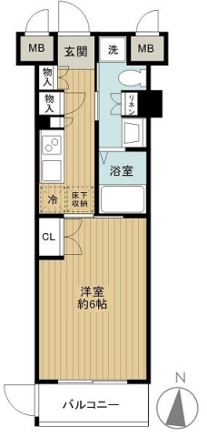 トーシンフェニックス新高円寺参番館の間取り図