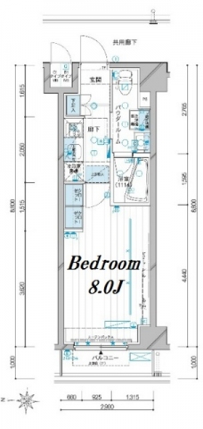 メインステージ錦糸町VIエグザの間取り図