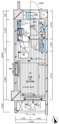 メインステージ北千住VIの間取り図